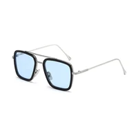 

Tony Stark Iron Men Sunglasses with Anti Blue Glasses Factory Direct Sales