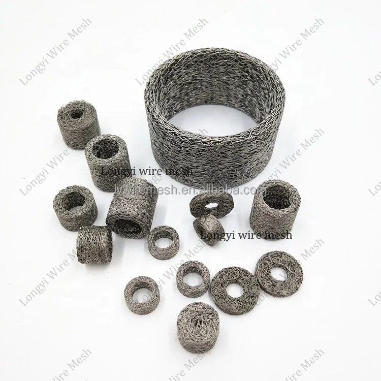 Knitted Wire Mesh, Demisters, Gaskets, Mufflers, Filters, Rings