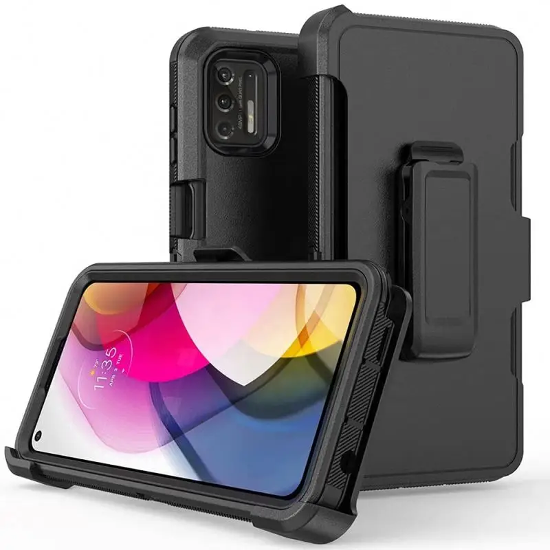 

Best sellers 2020/2021 Shockproof Defender Armor Clip Case For Iphone 13 Pro Max Motorola G Pure Celero 5G