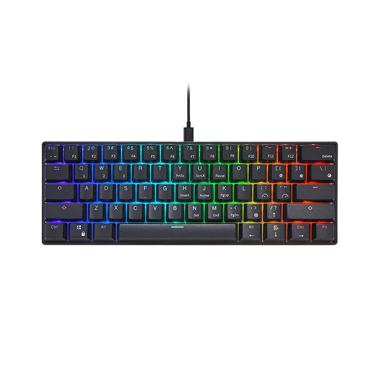 

High Quality Durable Using Various ABS Double Shot Keycaps RGB Mechanical Keyboard, Customized color