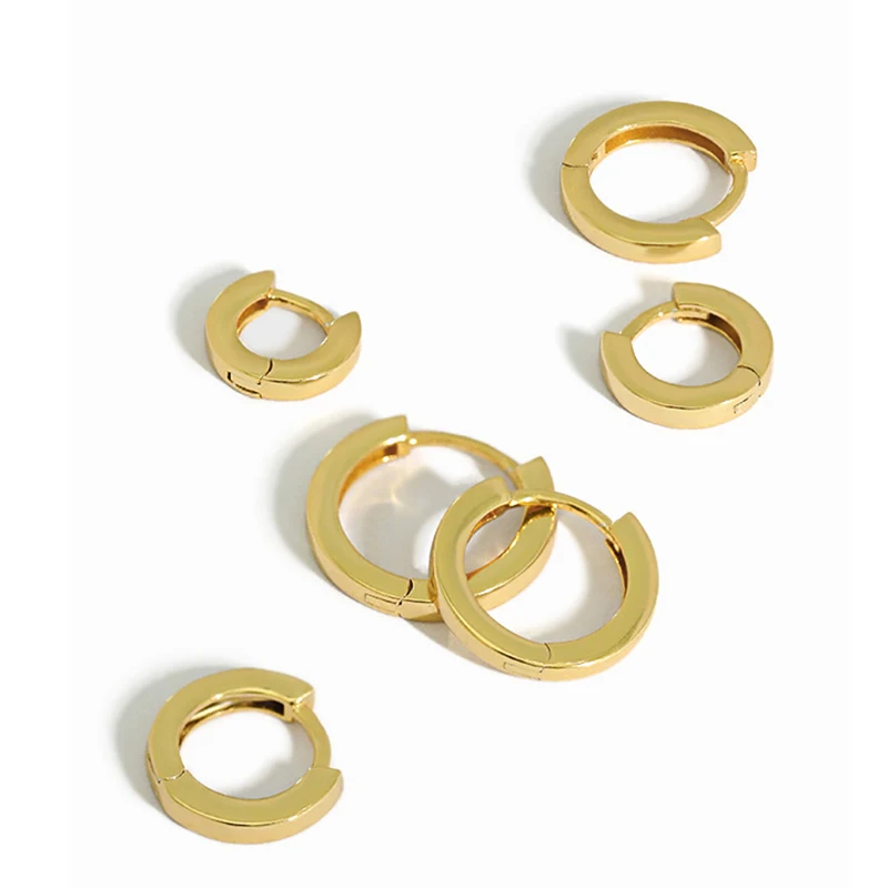 

Small Gold Hoop Earrings for Women 18k Real Gold Plated Hypoallergenic Tiny Cartilage Huggie Girls Earring, Platinum or gold plated