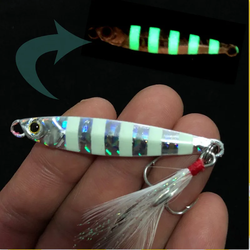 

Hologram shore jigs lead vertical sinking slow pitch 30g fishing lure metal jig, 8 color