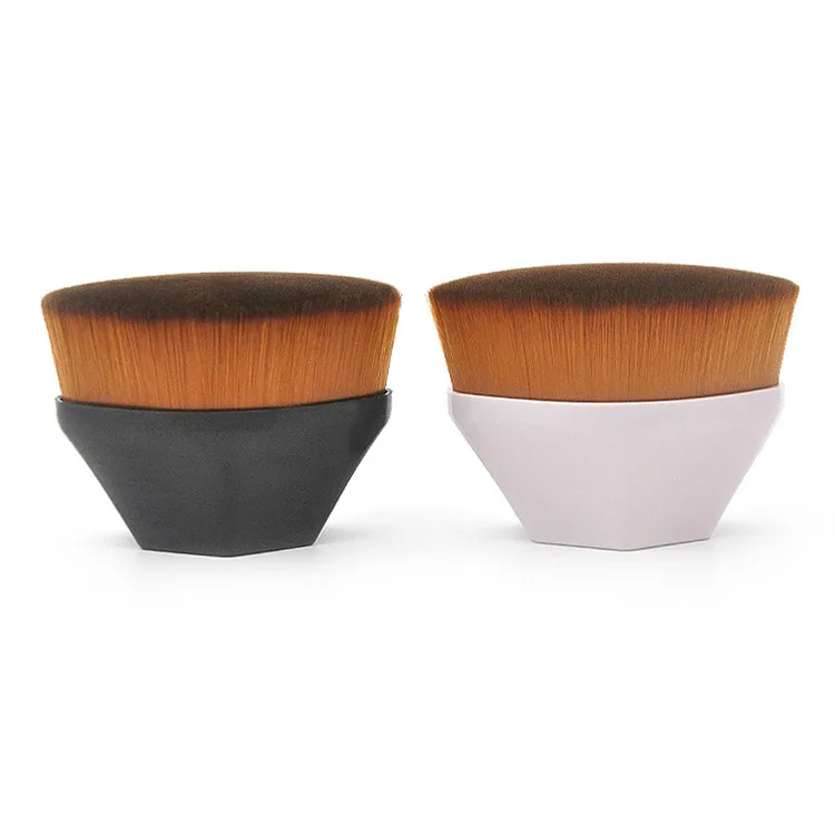 

Foundation Flat Kabuki Powder Foundation Makeup Brush With Case, Black /pink