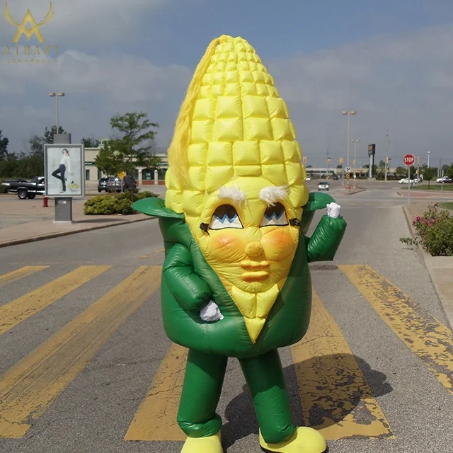 Customized Inflatable Corn Costumes Party Decoration For Parade