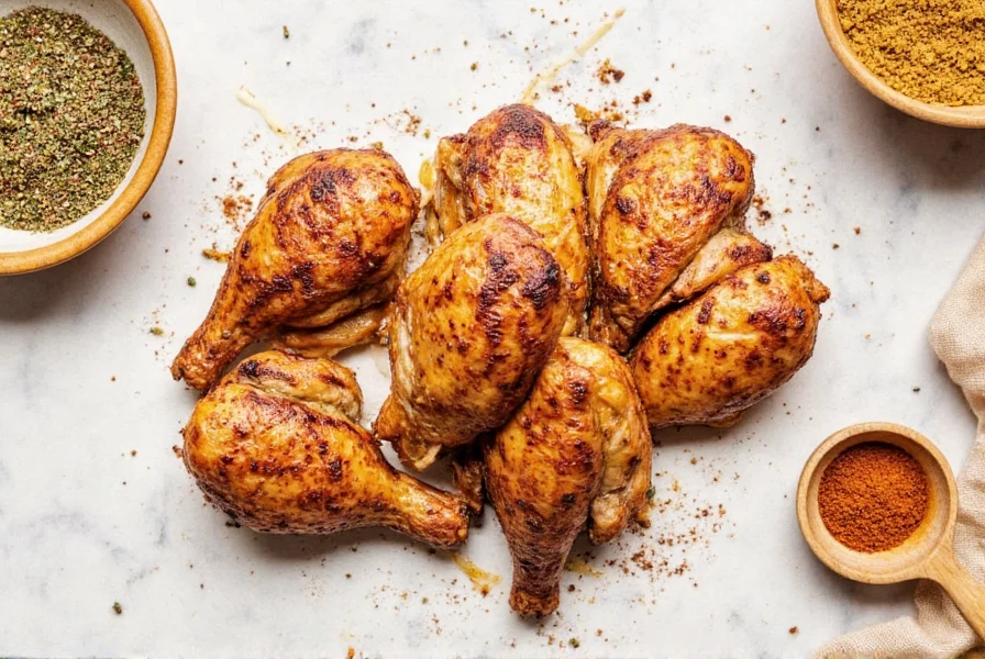 Grilled chicken on a grill