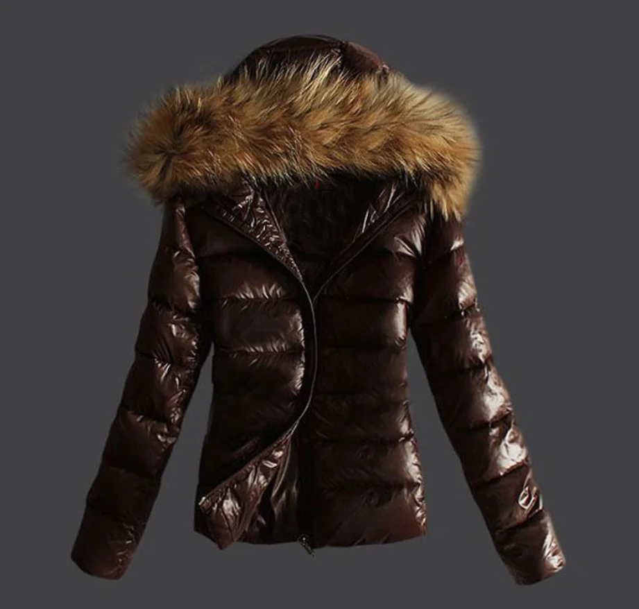 

Ladies Fashion clothes cotton padded jacket warm long Winter Women down coat, Black, brown