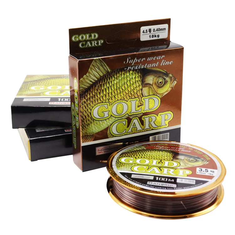 

Gold Carp High Strength 100M Nylon Wire Lure Fishing String Line