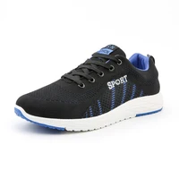 

New design breathable knitting fabric enduring athletic sneaker men sports shoes