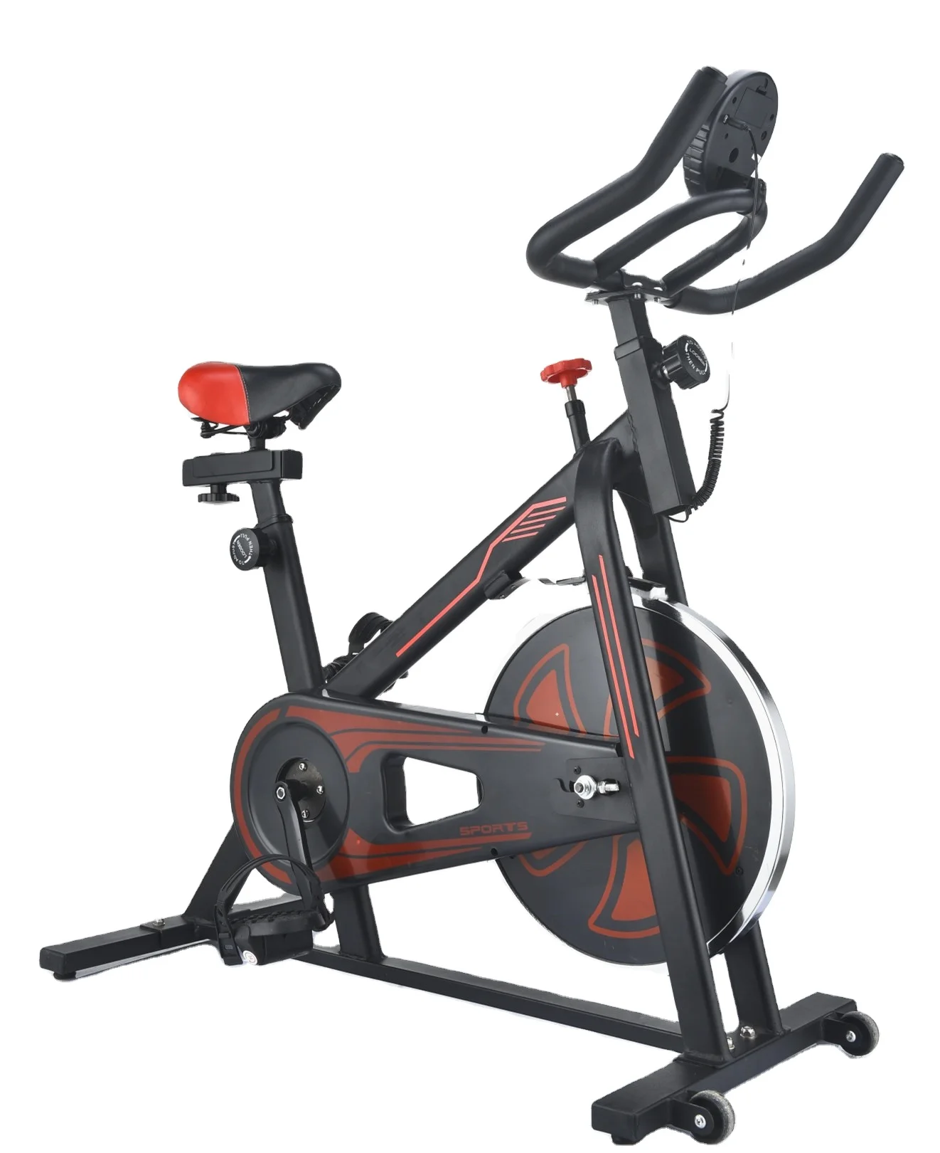 

Eilison Magnetic Resistance Commercial Gym Exercise Indoor Spin Bike For Home, Black,orange and customized