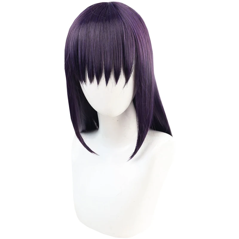 

Dark Purple Synthetic Anime Comic Exhibition Cosplay Halloween Hair COS Ombre Wigs Long Straight Hair with Bangs, Pic showed