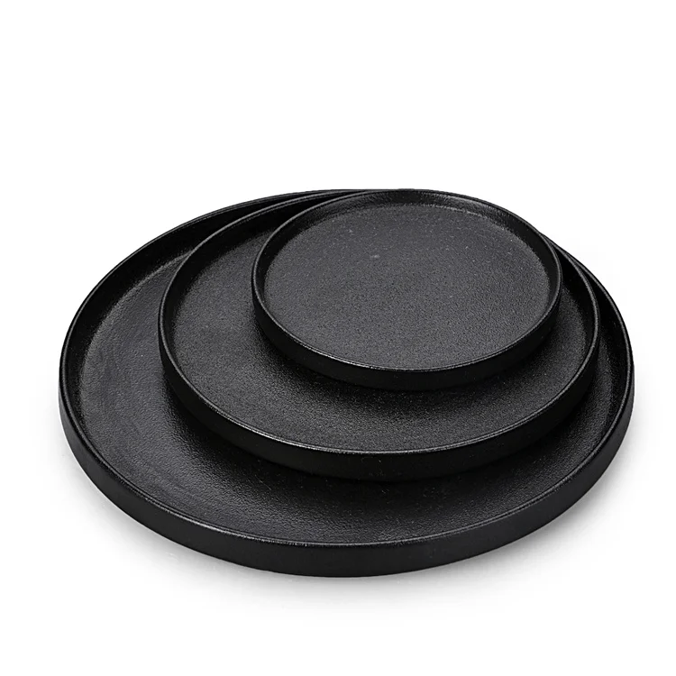 

Porcelain Matte Flat Dinner Plate And Dessert Plate For Hotel And Restaurant Or Dinning Room