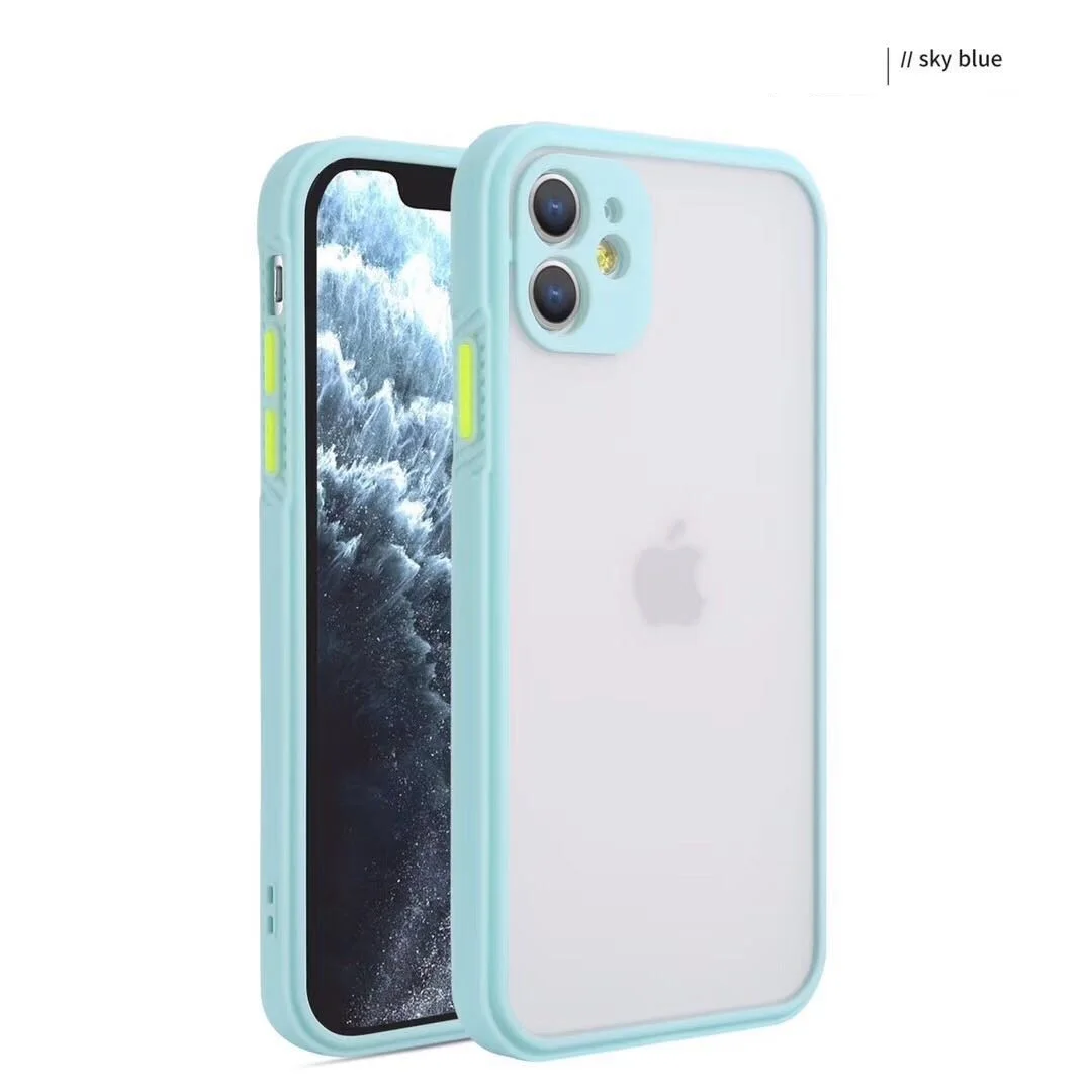 

New arrivals frosted effect TPU+PC phone case protection for iphone 12 mini 5.4 Mobile phone shell for iPhone12 Pro 6.1 or max, Multi