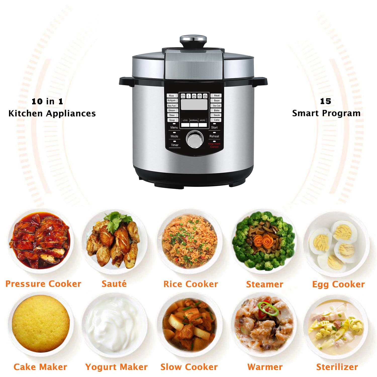 2019 6l New Encoder Electric Pressure Cooker 14in1 Programmable Multi