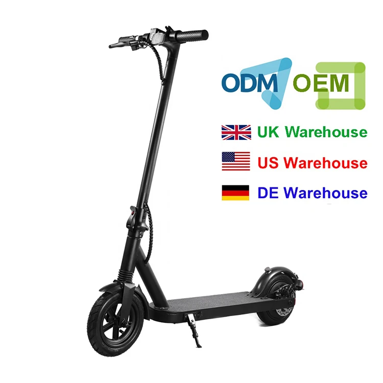 

Two Wheels 8.5inch 36V 7.8Ah 350W US EU warehouse foldable china Factory off road cheap motor motorcycle adult electric scooter, Black