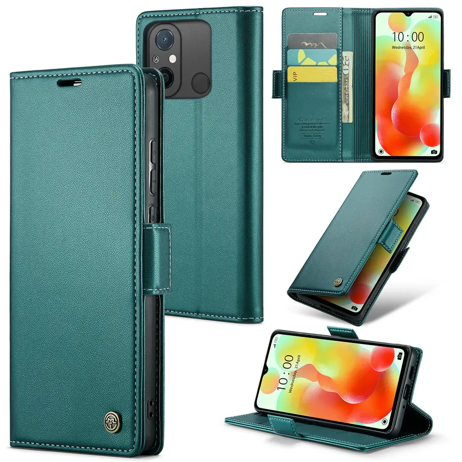 

DG.Ming Retro Leather Case for One plus Nord 2 Matte TPU Protective Stand Back Cover for One plus Nord CE 5G 9pro 9R Wallet Case