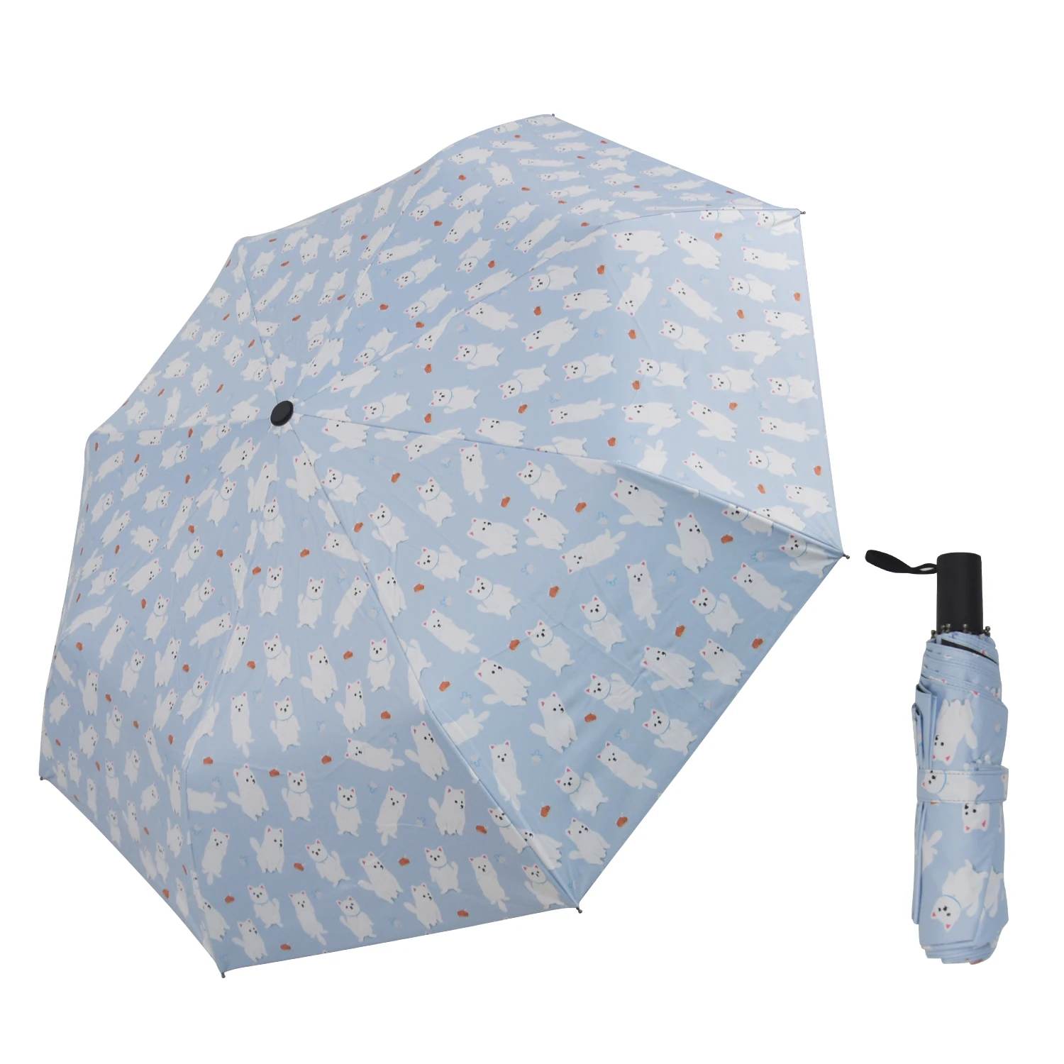 

Windproof customized folding umbrella ladies 3 fold umbrella with uv