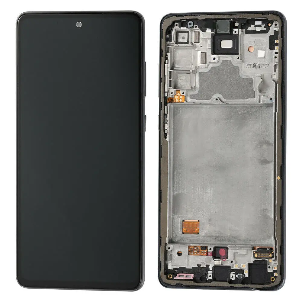 

Replacement For Samsung Galaxy A72 SM-A725 4G 5G LCD Display Touch Screen Assembly With Frame Black