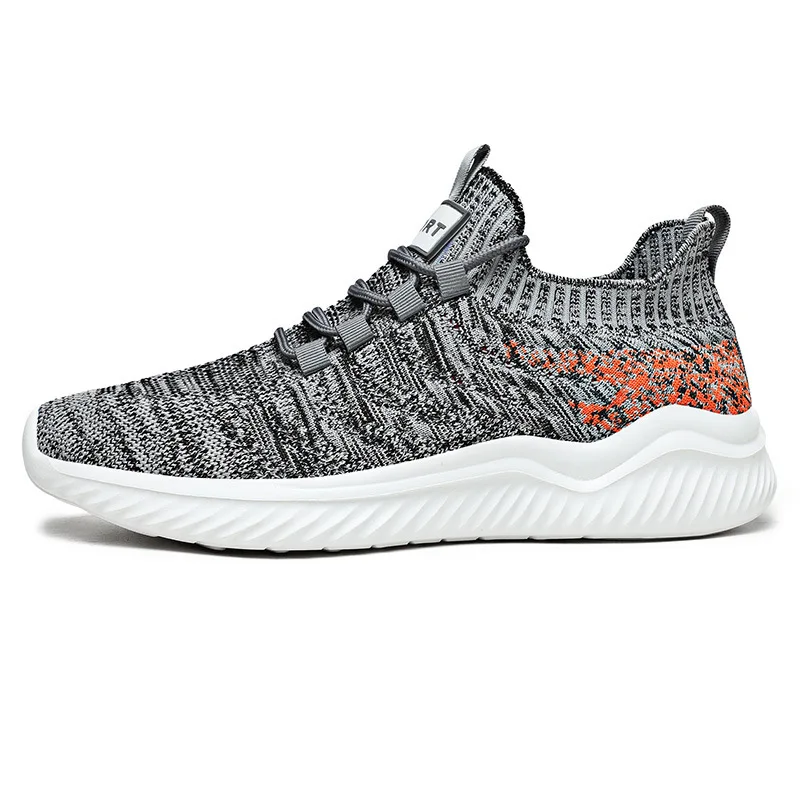 

Men's comfortable low-top shoes breathable fly woven casual sneakers, 3 colors