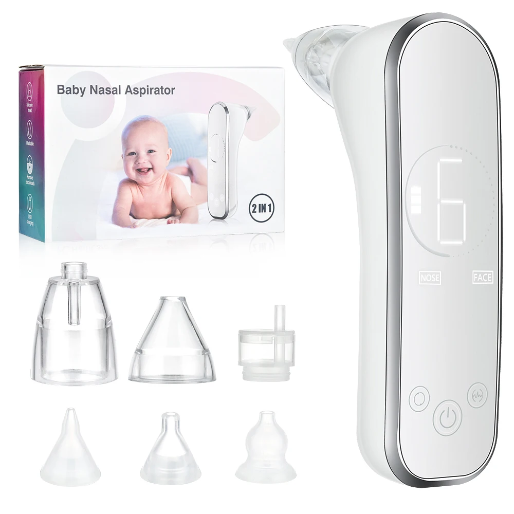 

New Style Supplier Electric Silicone Soft Medicine PVC Material Baby Nose Cleaner Nasal Aspirator Sucker Vacuum