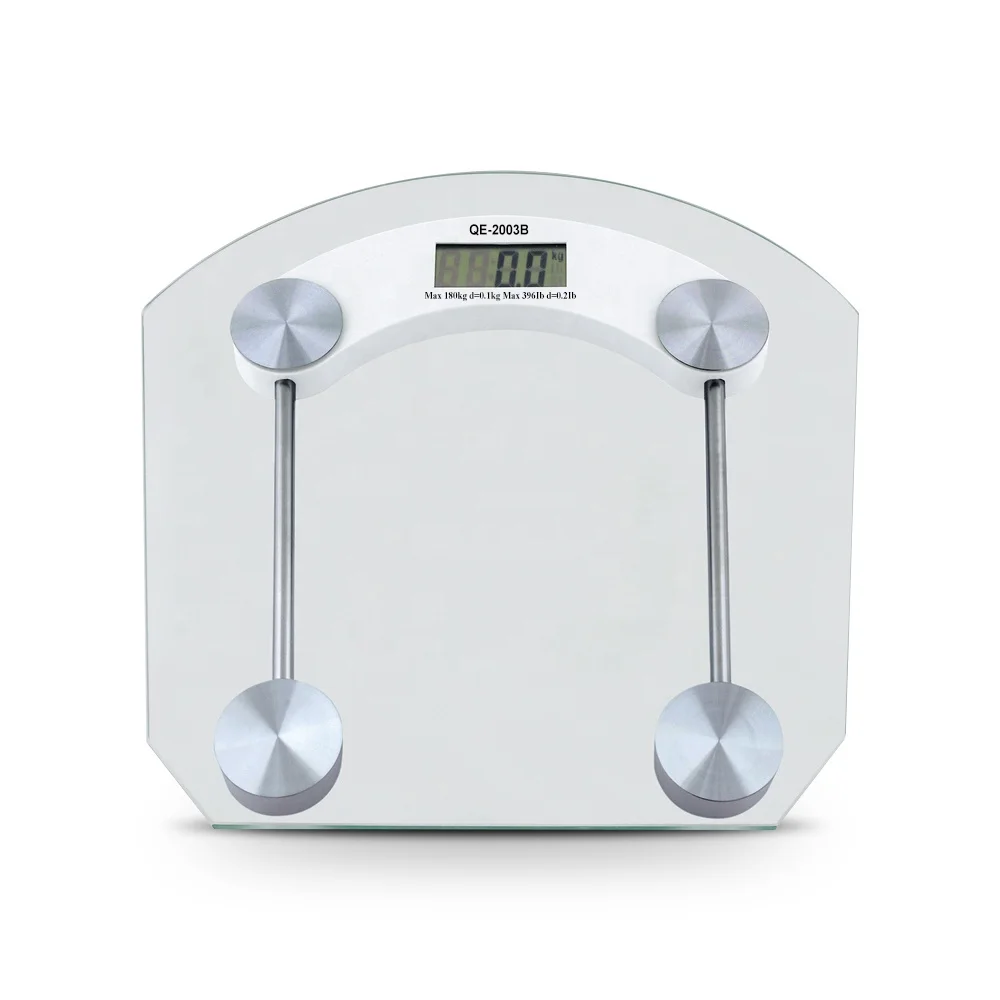 

K26-0056 180kg/400lb Electronic Smart Scale Personal Weighing Fat Body Scale Digital Glass Bathroom Scale
