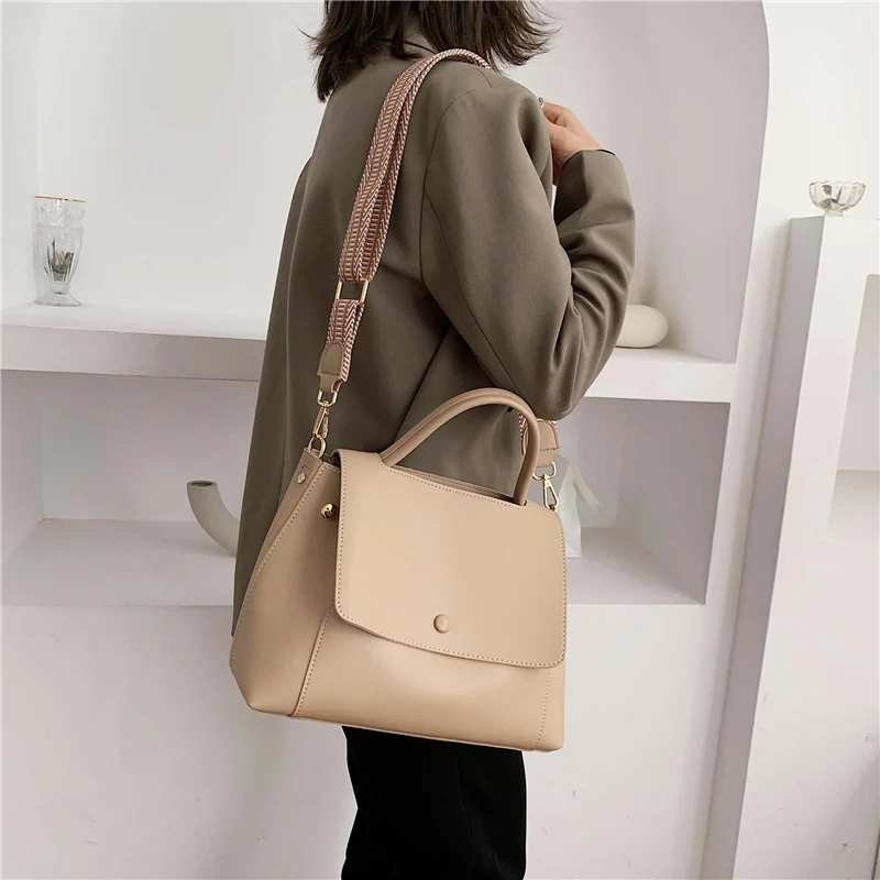 product-Totes Bags Women Large Capacity Handbags Women PU Shoulder Messenger Bag Female Retro Daily -2