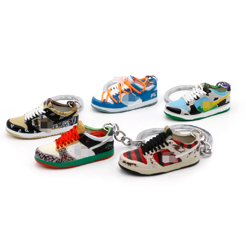 

Wholesale Mini Basketball Shoe Keychain 3d Mini Sneaker Keychain Model Cute Sneaker