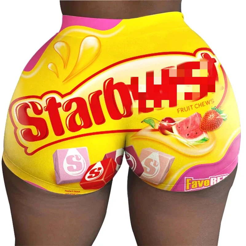 

2021 new design popular wap accept customized printed high waist women snack shorts workout yoga shorts candy gym biker shorts, 80 colors