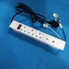 Series connected UK plug aluminum alloy conference table office furniture grommet flush mounted PDU power socket with data cat6
