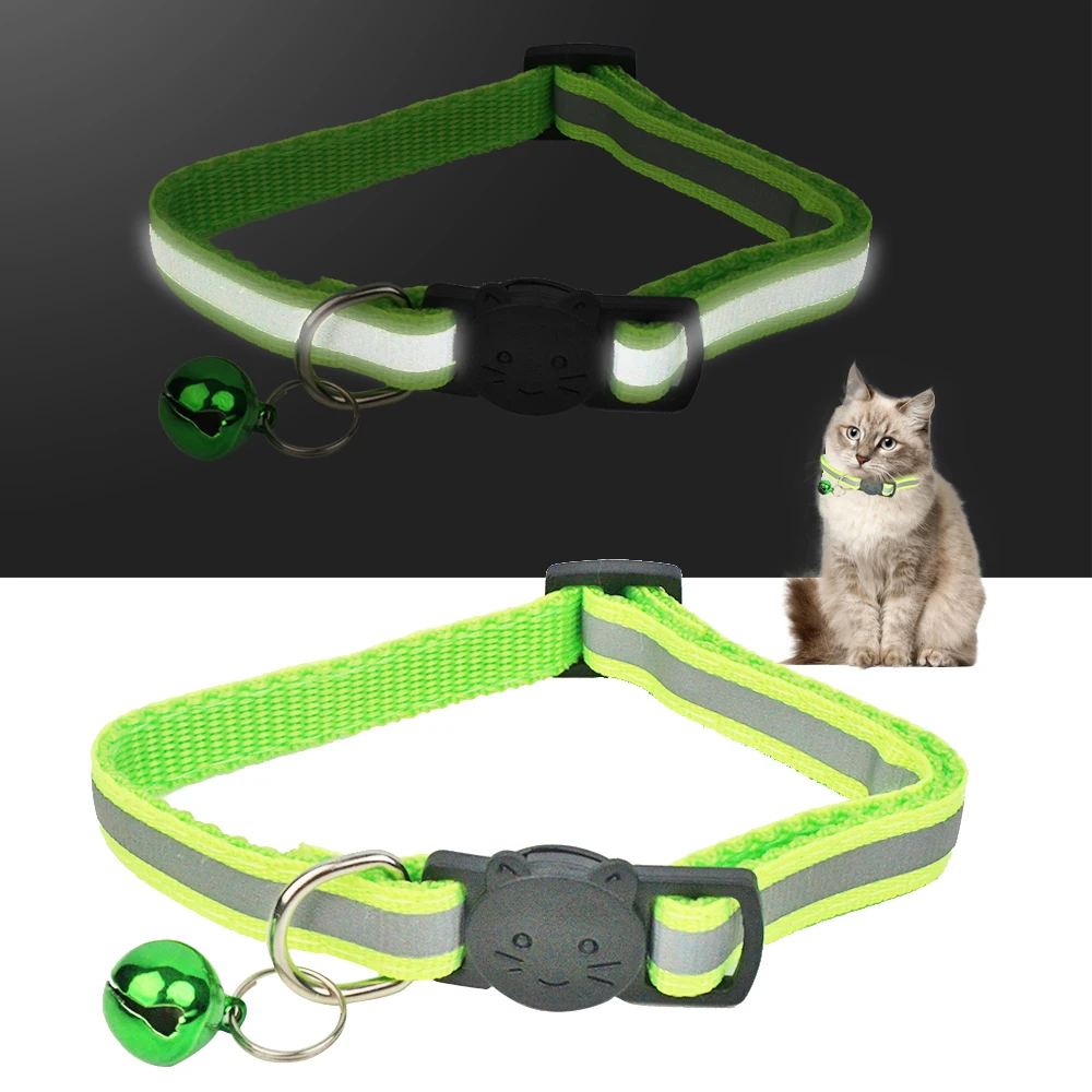 

Safety breakaway reflective cat collars with bell, Multiple