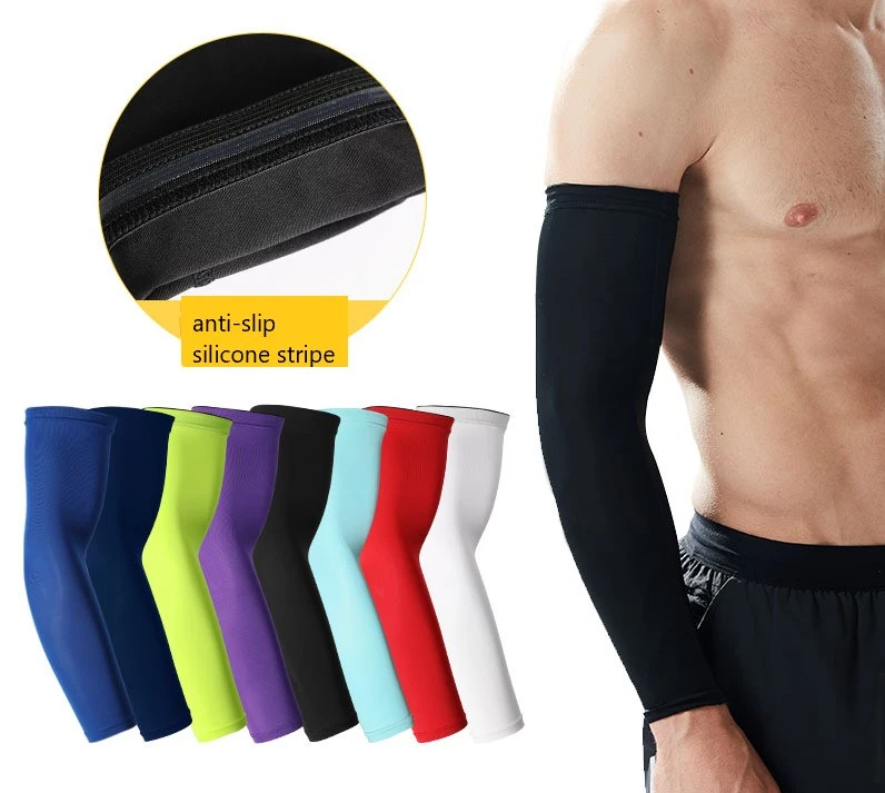 

Custom UV protection quick drying breathable polyester cycling sports compression arm warmer protective sleeves for arms