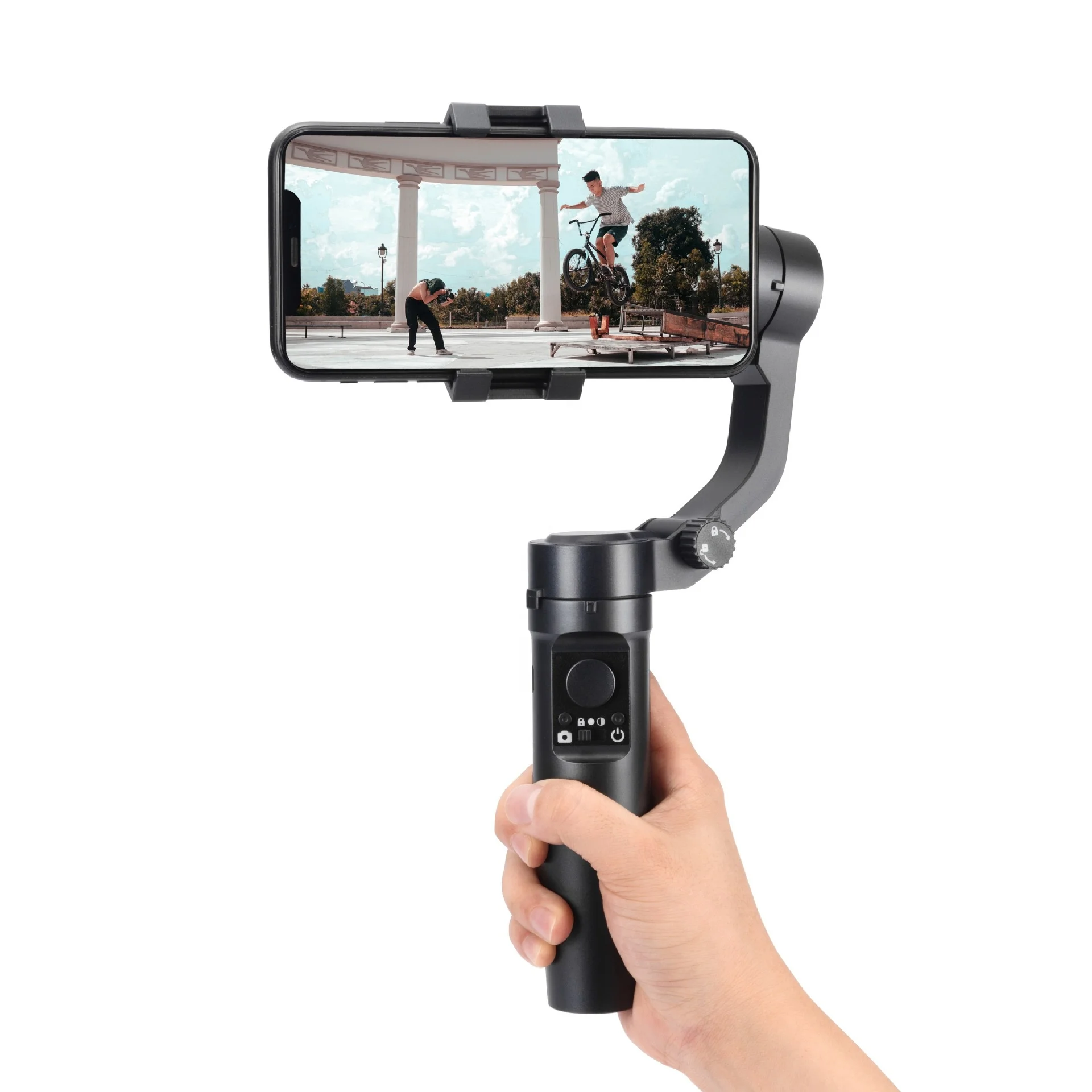 

KALIOU Hot sale 3 Axis handheld Phone Stabilizer with Tripod Selfie Stick Gimbal Stabilizer for smartphone