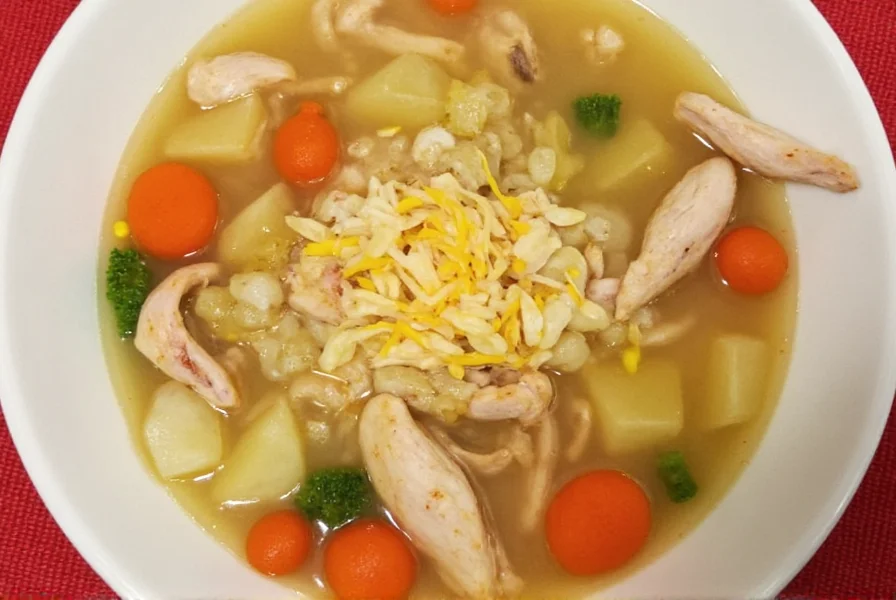 Spiced chicken soup
