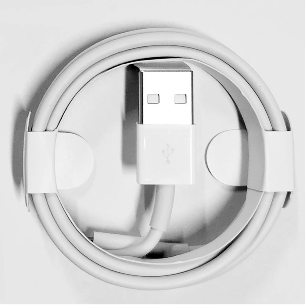 

Phone USB Data Cable Charger For Apple iPhone Charger Cable 3ft 6ft 10ft 1m 2m 3m Charging Cord 7 8 Plus X XR 11 12, White