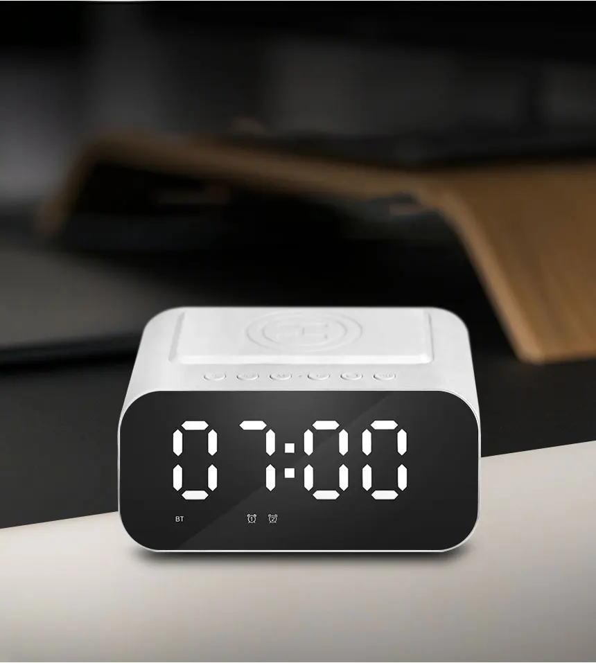 

Digital alarm multi Wireless Charger with Clock