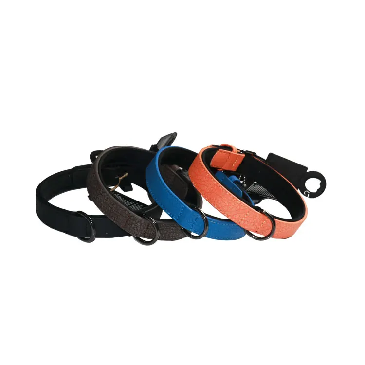 

Pet Training Supplies Soft Padded Martingale Dog Genuine Leather Collar