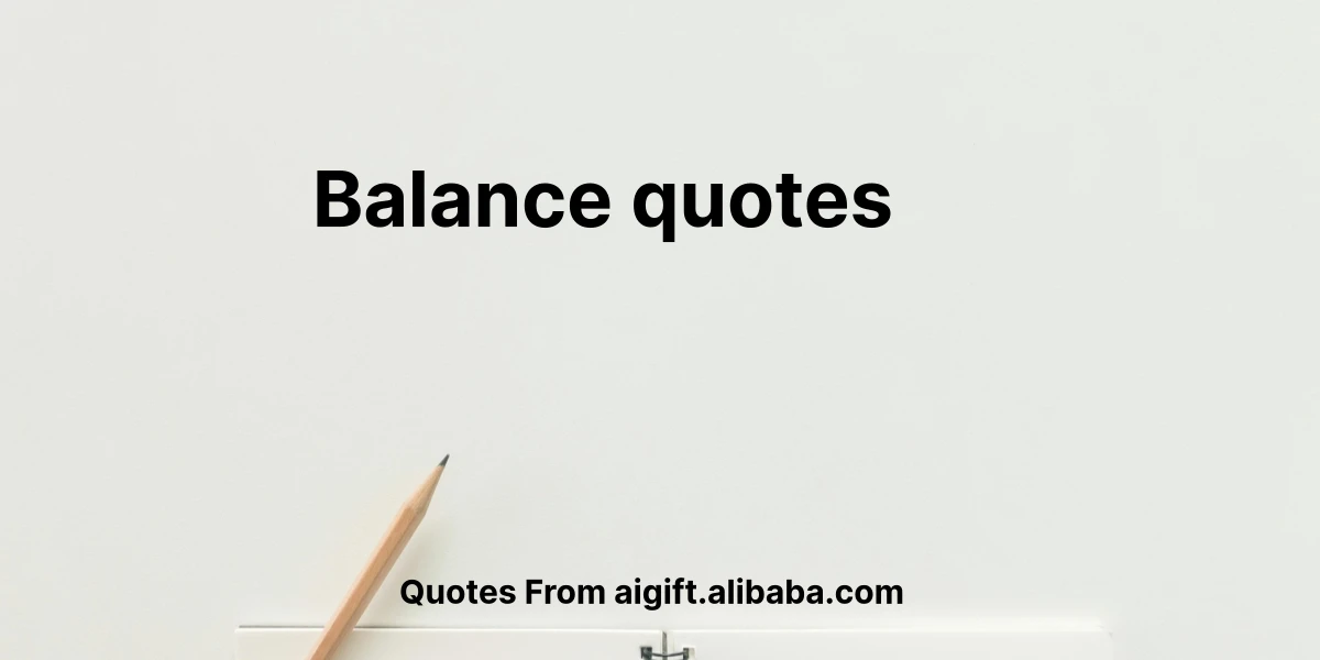 balance quotes