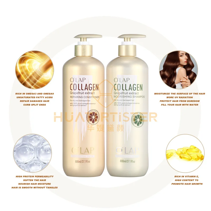 

O'LAP hair loss recommended keratin growth ginger serum dry hair color collagen krystal hair shampoo professional powder