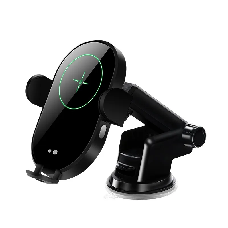 2020 High Power 15w Infrared Auto Clamping Gravity Portable Car Mount Holder Dashboard Qi Type C Magnetic Car Wireless Charger