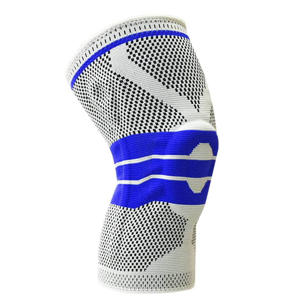 

Nylon comfortable knee pad knee brace support silicone pad silicone pad knee pain relief