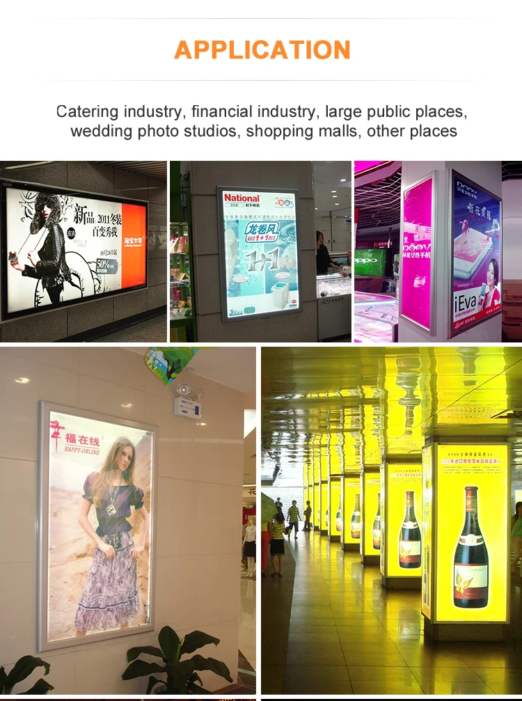 Custom Customizable Light Box Signs Snap Frame Lightbox A0 A1 A2 A3 A4