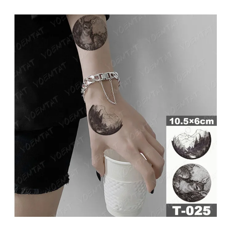 

OEM Planet Deer Tato For Woman Water Transfer Temporary Tattoo Sticker, Cmyk