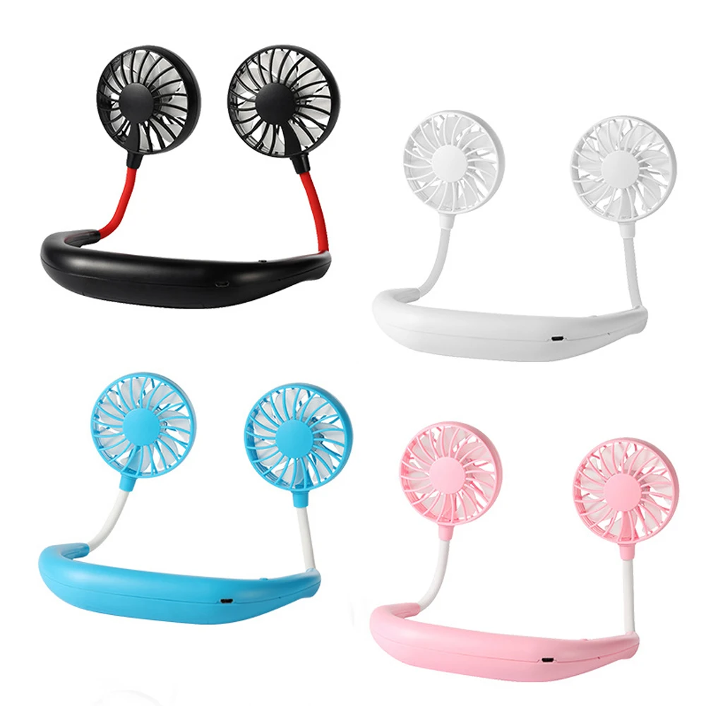Usb Portable Fan Handsfree Neck Fan Rechargeable Mini Sports Fans 3