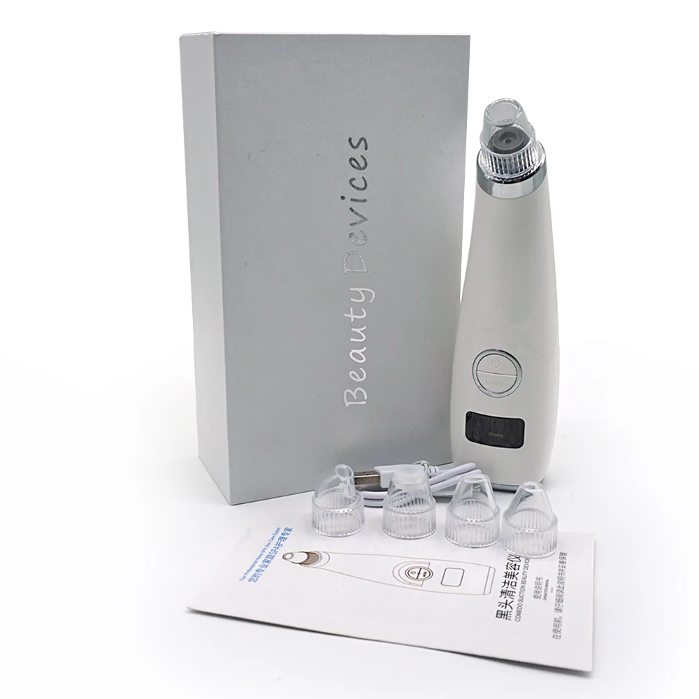 

Home Use Rechargeable Portable Facial Blackhead Spot Acne Remover Vacuum, White