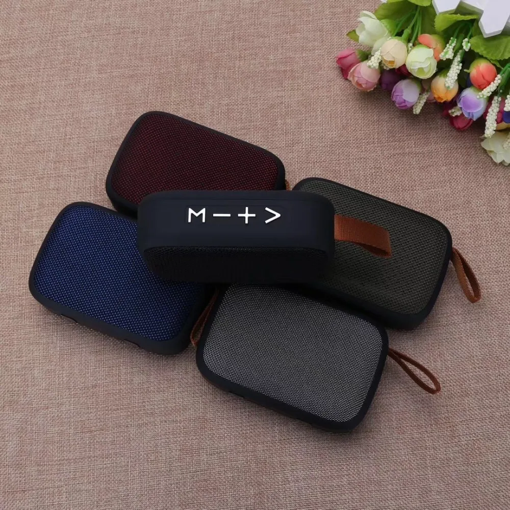 

OEM Logo TF Card FM High Quality Fabric Bluetooth Speaker Stereo Portable Wireless Speaker, Black,red,blue,green,gray