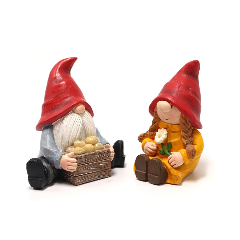 

New Resin Lovers dwarf ornaments Garden decoration gnome statue Miniature Fairy Garden decoration Gnome