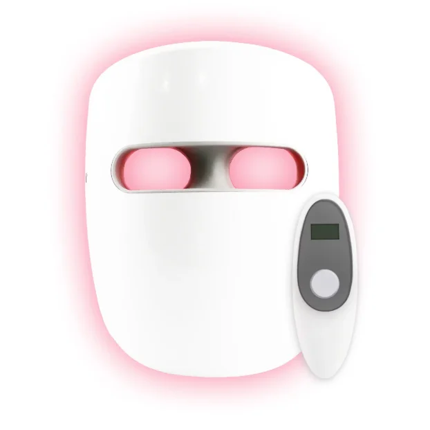 

Amazon best sell electric skin care beauty equipment 3 color light therapy facial lifting rejuvenation PDT machine Led face mask, White