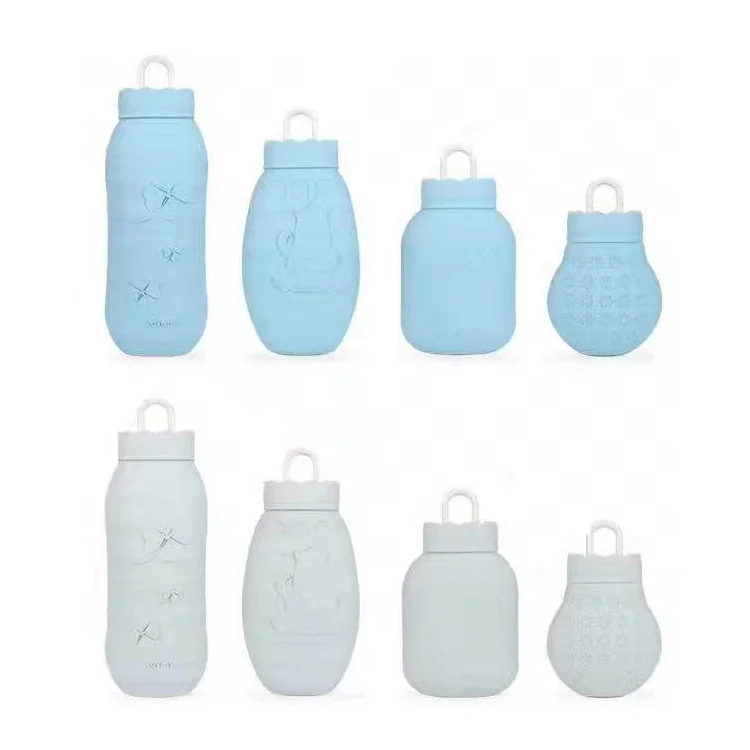 

Silicone rubber Mini Hot warm Water Bag Hot Water Bottle with Knit Cover, Normal 10color