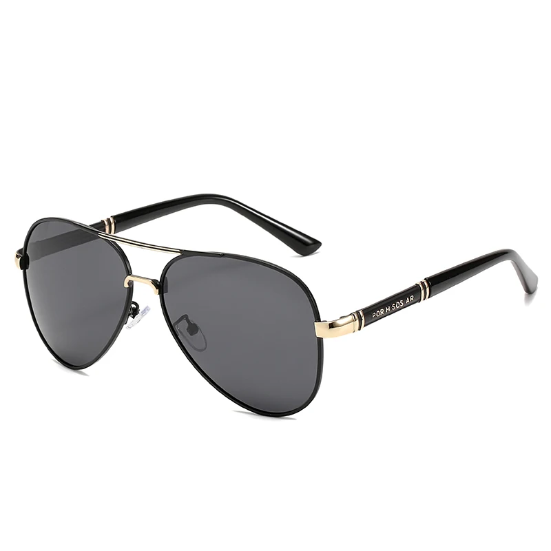 

2021 Hot Sale Men's Metal Polarized Sunglasses Double Beam Toad Mirror Spot Wholesale 2810
