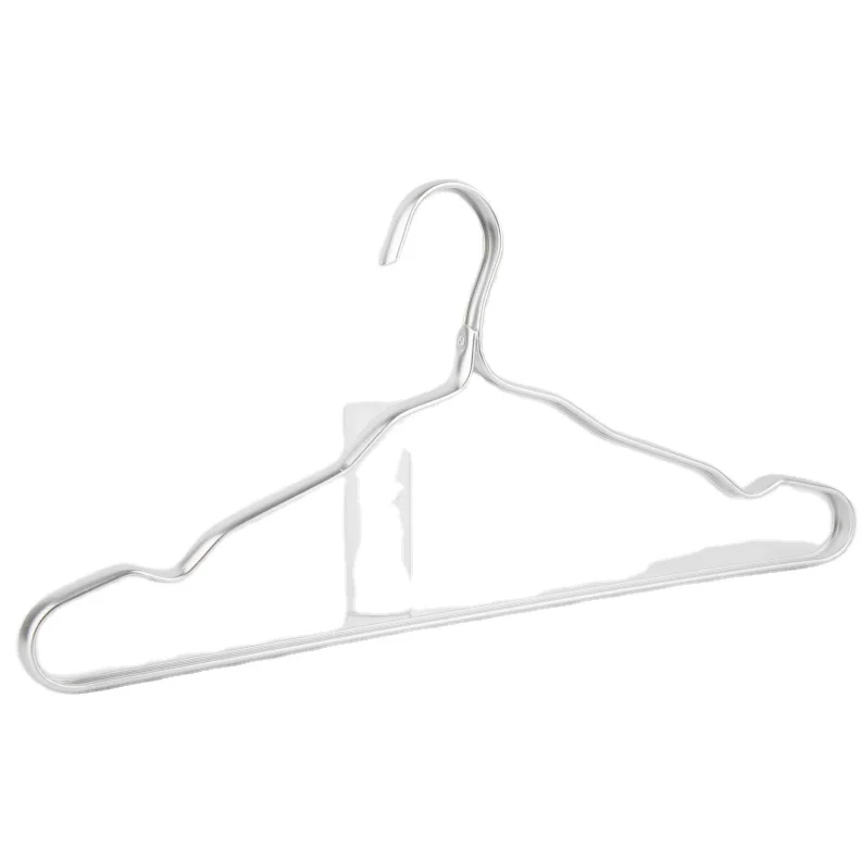 

Manufacturer Aluminum Alloy Hanger Light Weight Metal Clothes Hangers, Silver
