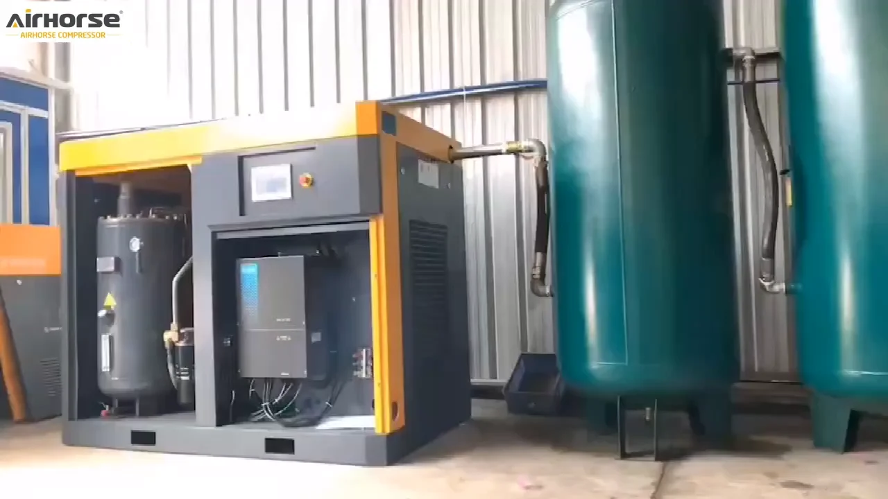 Custom Made 22 Kw 30 Hp Industrial 10 Bar Screw Type